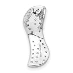 Cubic Zirconia Slide Pendant in Sterling Silver, 22mm - Sophia Jewelers