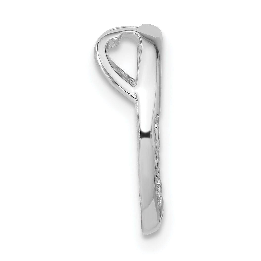 Greek Circle Slide Pendant in Sterling Silver, 16mm - Sophia Jewelers