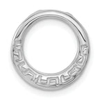 Greek Circle Slide Pendant in Sterling Silver, 16mm - Sophia Jewelers