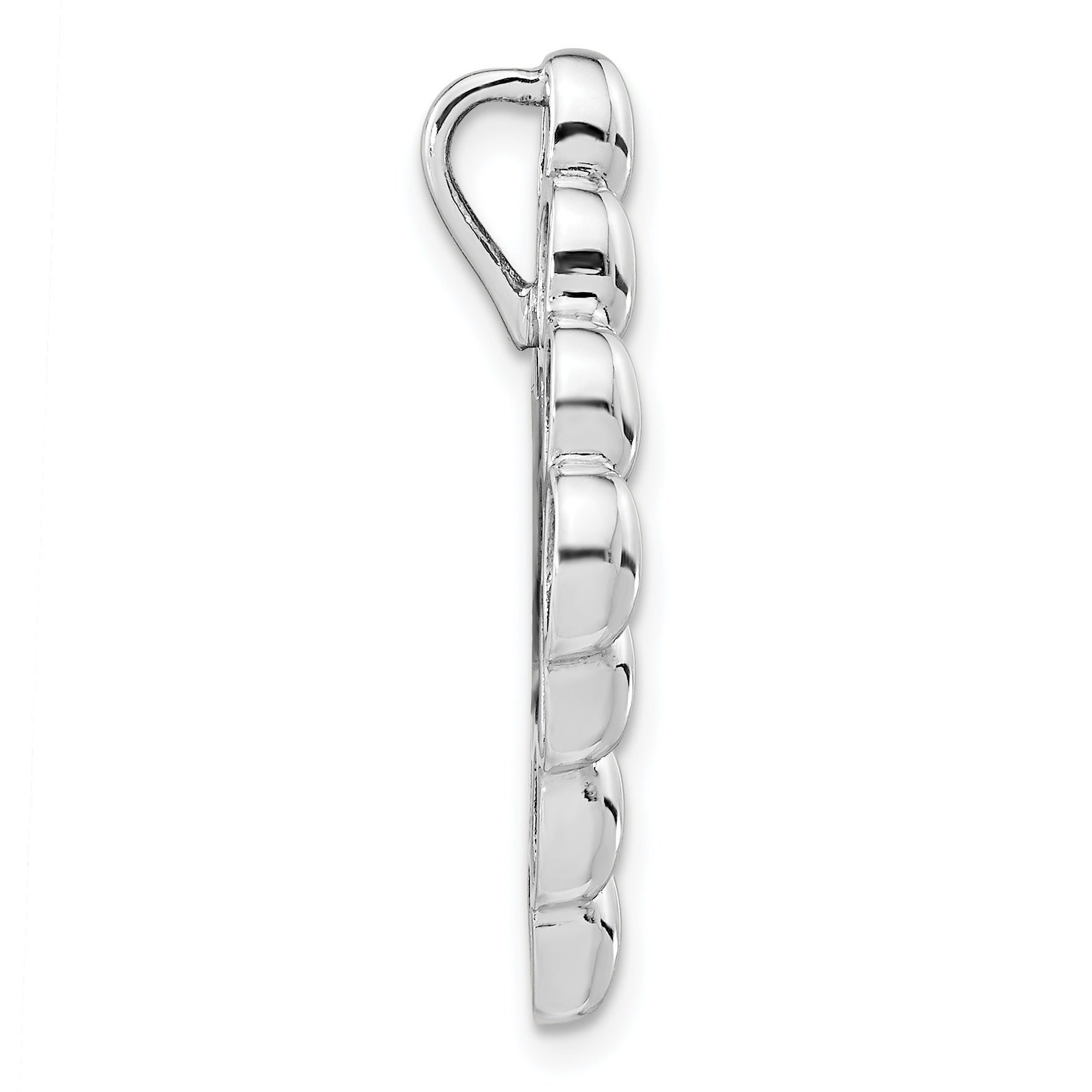 Sterling Silver Polished Fancy Chain Slide Secondary image