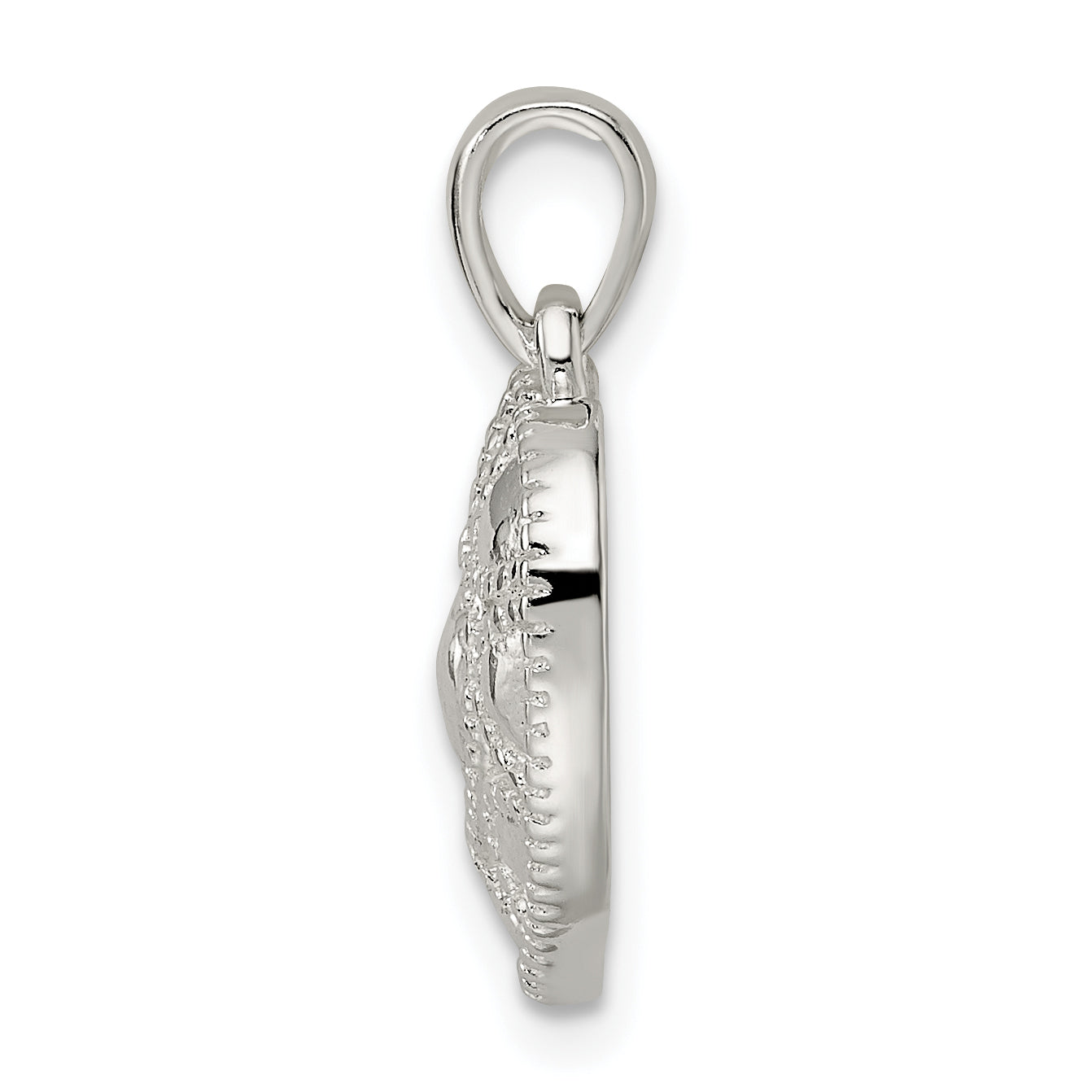 Sterling Silver Polished Heart Pendant