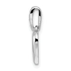 Sterling Silver RH CZ Heart Dangle Pendant