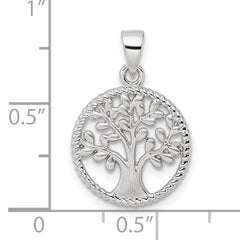 Sterling Silver RH Tree Pendant