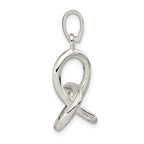 Sterling Silver Polished Infinity Triangle Pendant