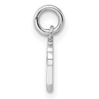 Sterling Silver RH-plated Multi-color Enameled Cupcake Children's Pendant