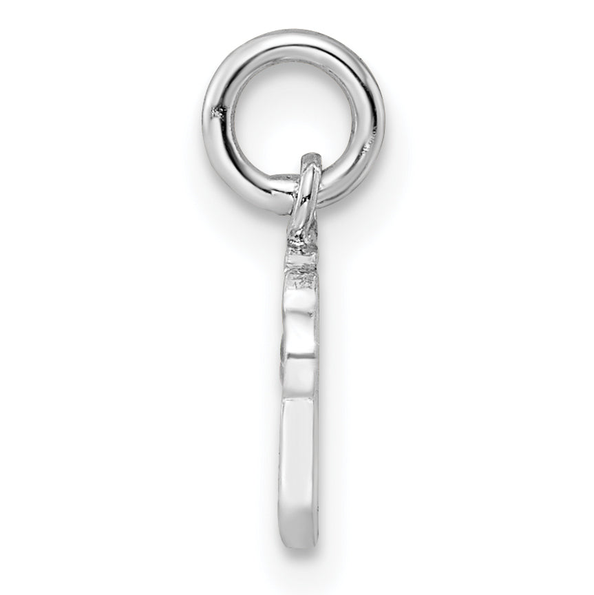 Sterling Silver RH-plated Multi-color Enameled Cupcake Children's Pendant