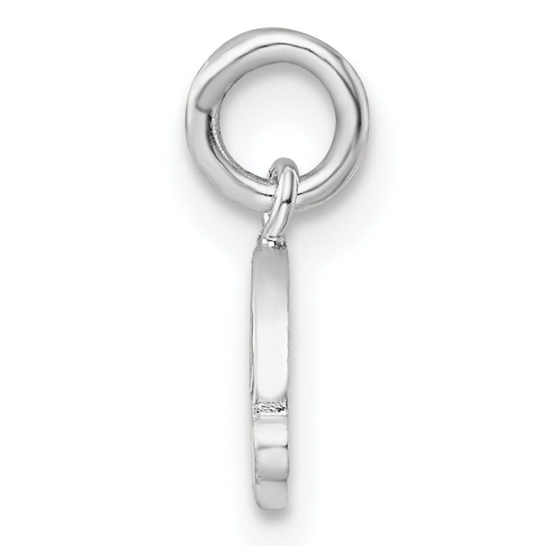 Sterling Silver RH-plated Polished & Enameled Rainbow Children's Pendant Secondary image