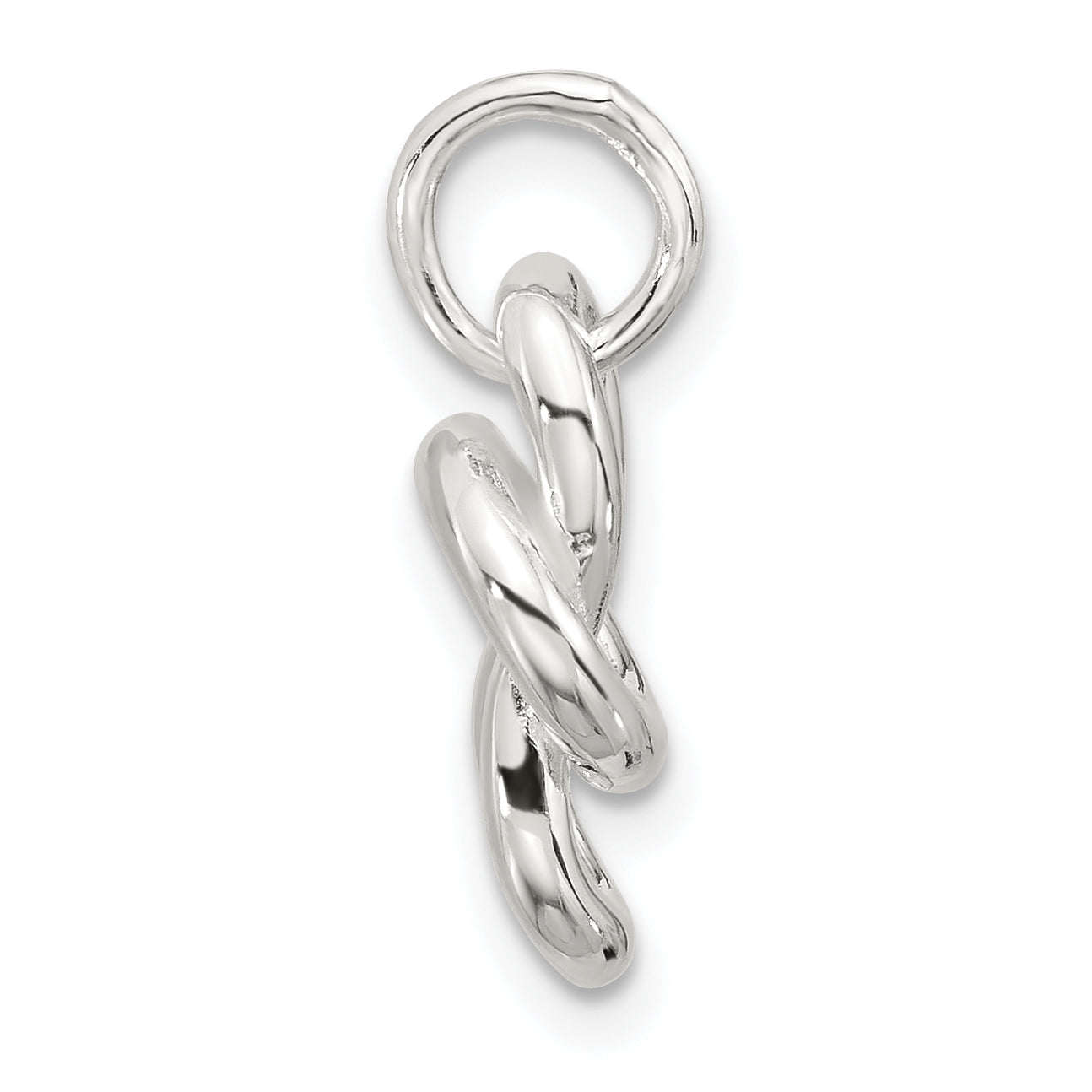 Sterling Silver Polished Fancy Knot Pendant