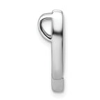 Sterling Silver Rhodium-plated CZ Chain Slide Pendant