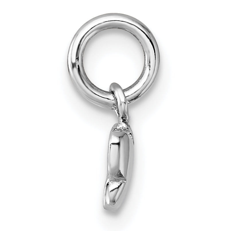 Sterling Silver Madi K Rhodium-plated Enameled Pink Butterfly Childrens Pendant