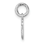 Sterling Silver Madi K Rhodium-plated Enameled Black And White Panda Childrens Pendant