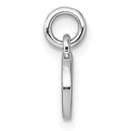 Sterling Silver Rhodium-plated Polished Whale Pendant