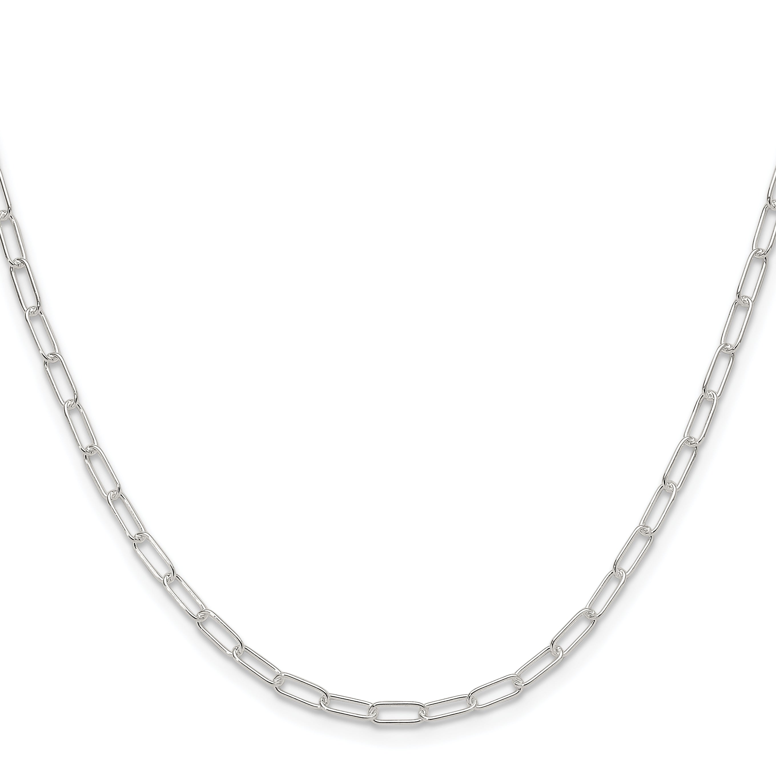 Sterling Silver Paperclip Chain Necklace 2.9mm Secondary image