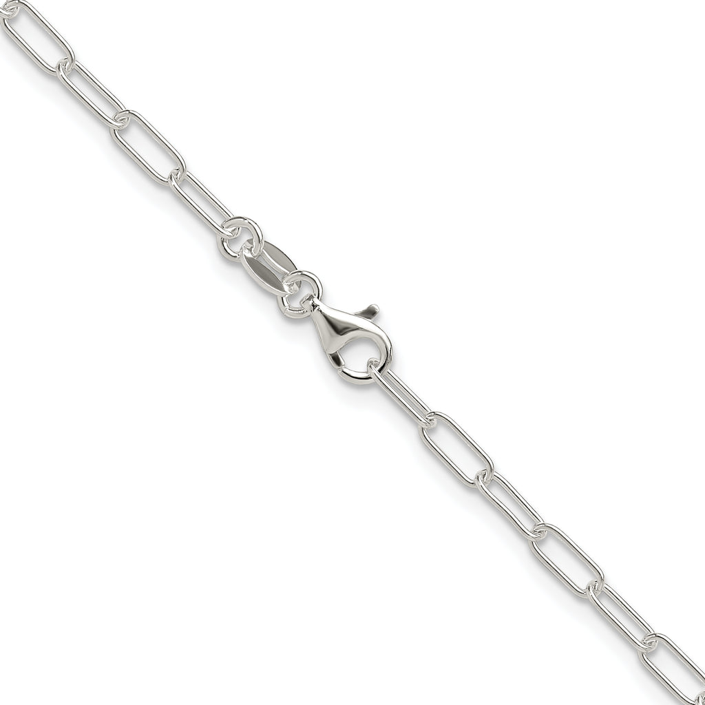 Sterling Silver Paperclip Chain Necklace 2.9mm