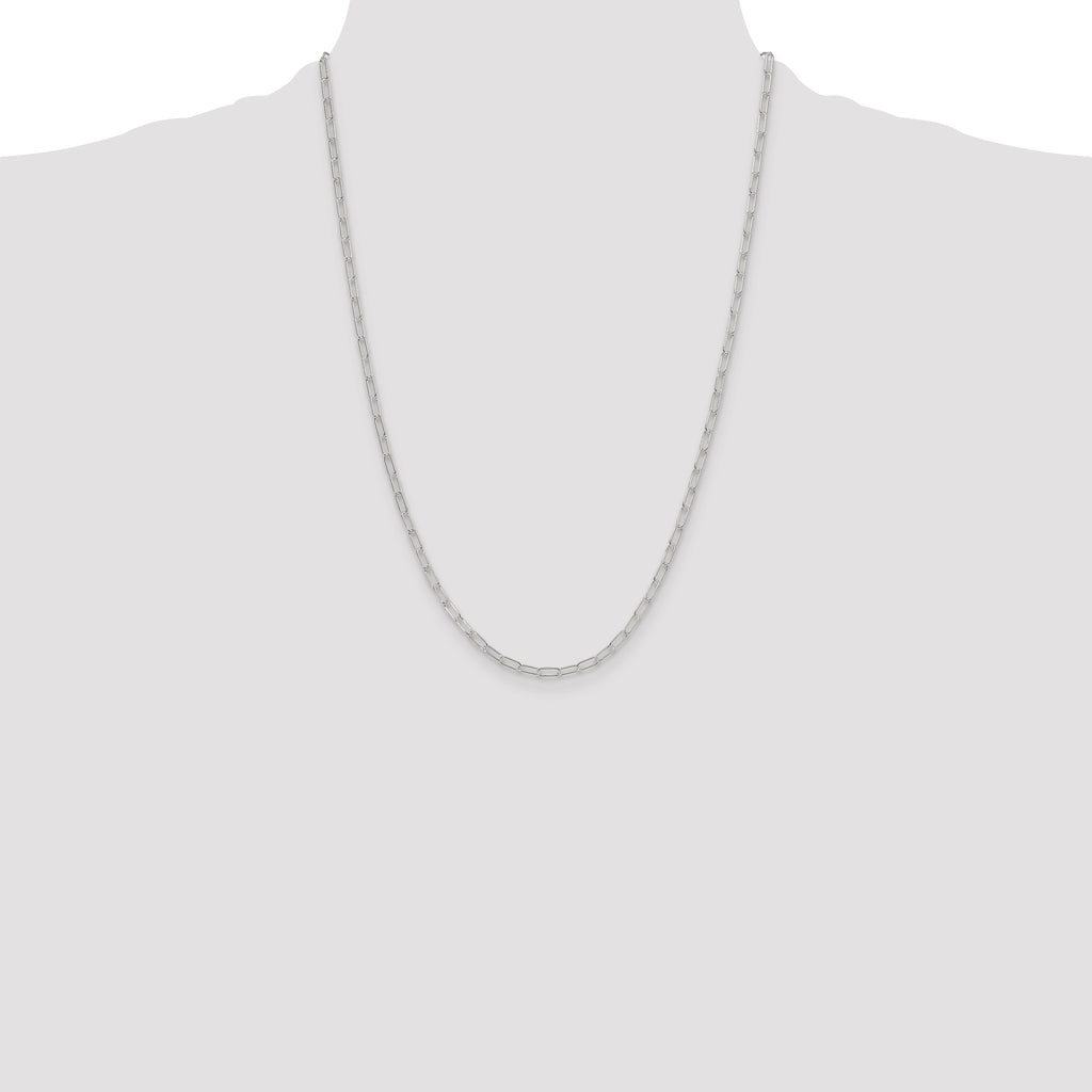 Sterling Silver Polished 2.9mm Paperclip Chain