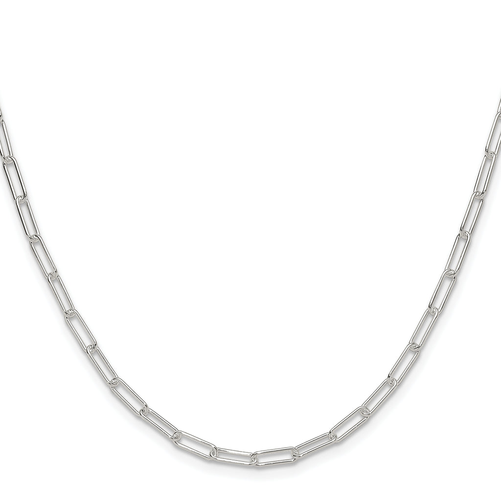 Sterling Silver Paperclip Chain Necklace 3.1mm