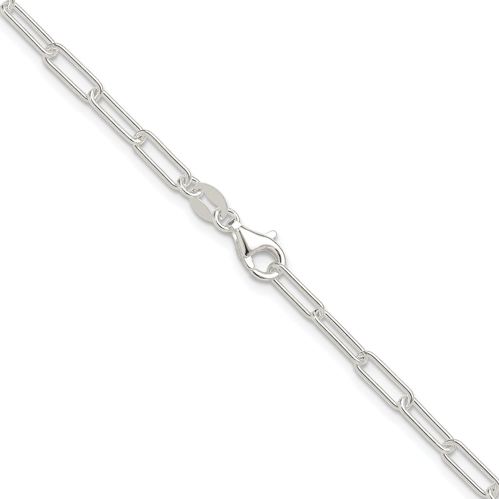 Sterling Silver Paperclip Chain Necklace 3.1mm