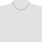Sterling Silver Paperclip Chain Necklace 3.1mm