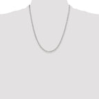 Sterling Silver Polished 3.15mm Paperclip Chain