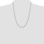 Sterling Silver Polished 3.15mm Paperclip Chain