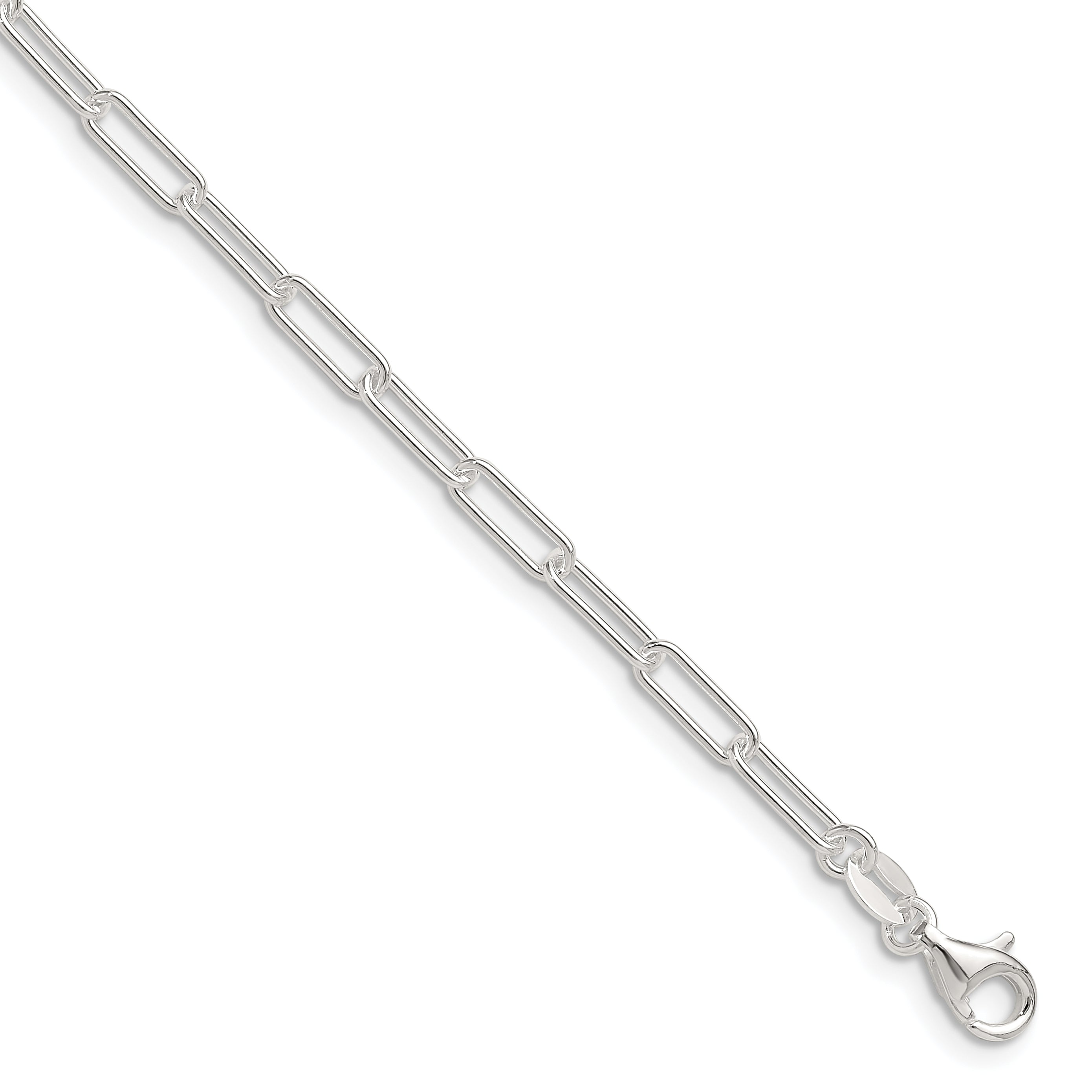Sterling Silver Polished 3.15mm Paperclip Chain Main image