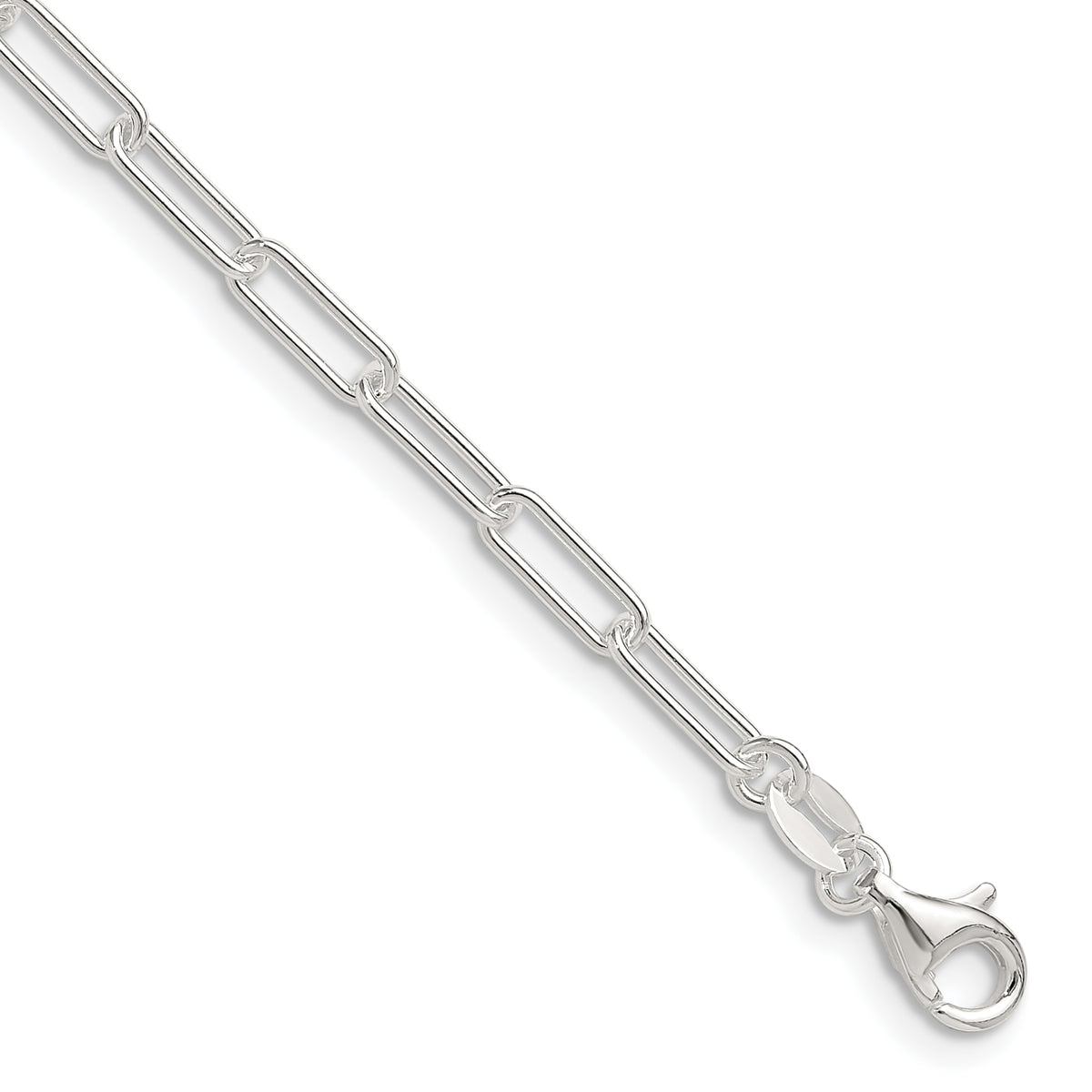 Sterling Silver Polished 3.15mm Paperclip Chain