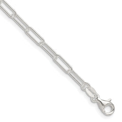 Sterling Silver Polished 3.15mm Paperclip Chain