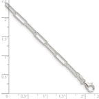 Sterling Silver Paperclip Chain Bracelet 3.5mm