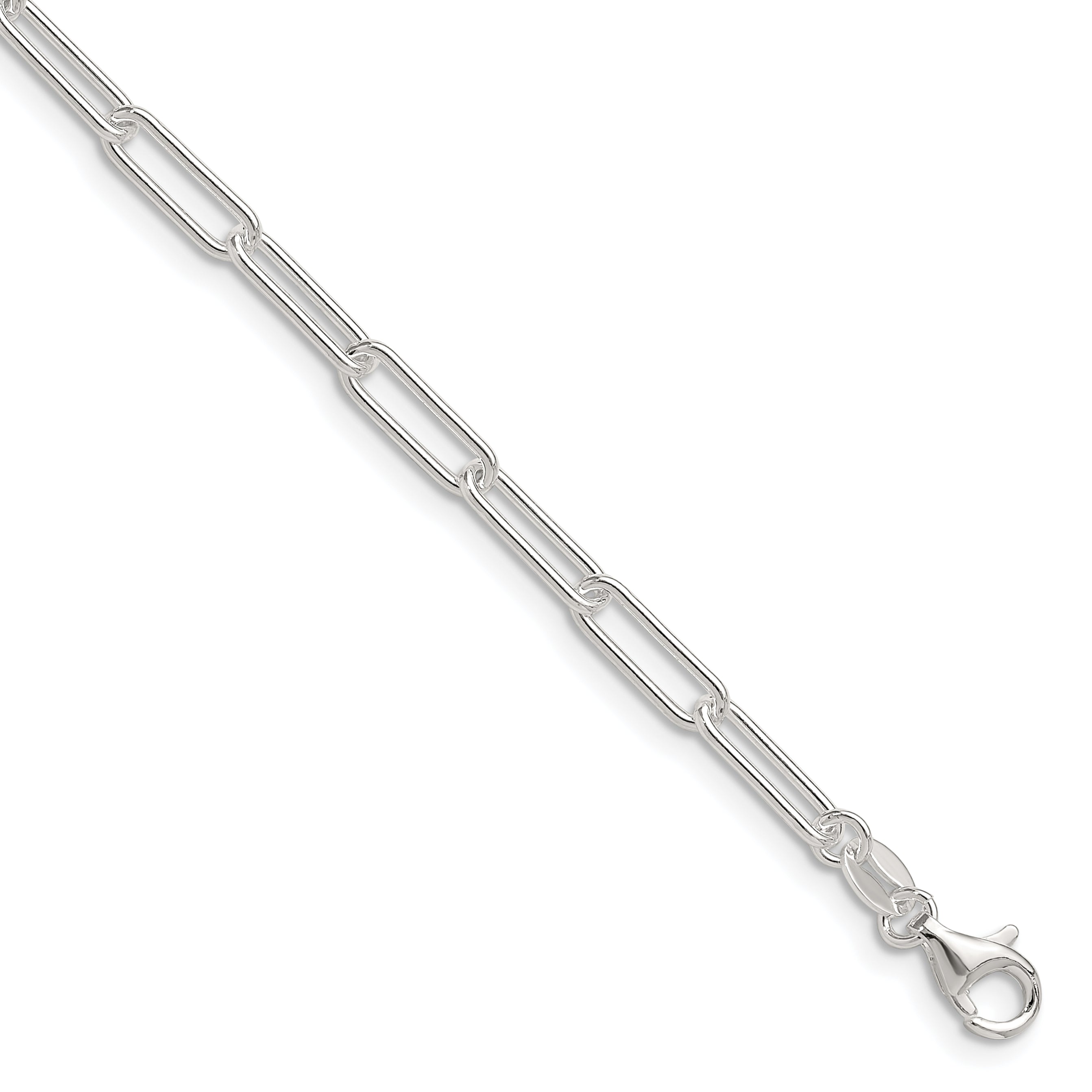 Sterling Silver Paperclip Chain Bracelet 3.5mm Main image