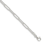 Sterling Silver Paperclip Chain Bracelet 3.5mm