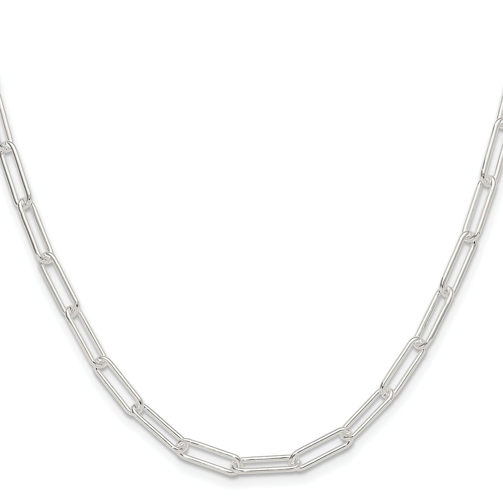 Sterling Silver Paperclip Chain Necklace 4.5mm