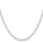 Sterling Silver Paperclip Chain Necklace 4.5mm