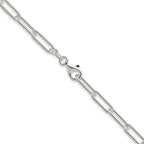 Sterling Silver Paperclip Chain Necklace 4.5mm