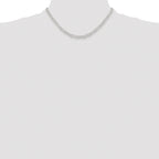 Sterling Silver Rhodium-plated Polished 4.5mm Paperclip Chain