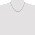 Sterling Silver Rhodium-plated Polished 4.5mm Paperclip Chain