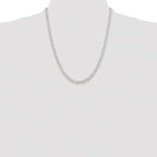 Sterling Silver Rhodium-plated Polished 4.5mm Paperclip Chain