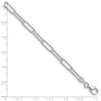 Sterling Silver Rhodium-plated Polished 4.5mm Paperclip Chain