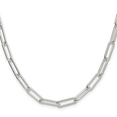 Sterling Silver Polished 5.5mm Paperclip Chain
