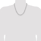 Sterling Silver Rhodium-plated Polished 5.5mm Paperclip Chain