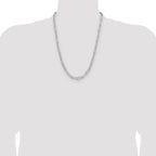 Sterling Silver Rhodium-plated Polished 5.5mm Paperclip Chain
