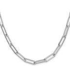 Sterling Silver Polished 6.5mm Paperclip Chain