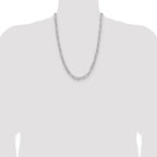 Sterling Silver Rhodium-plated Polished 6.5mm Paperclip Chain