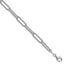 Sterling Silver Rhodium-plated Polished 6.5mm Paperclip Chain