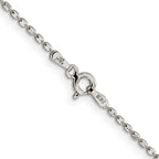 Sterling Silver Beaded Chain Necklace 1.5mm