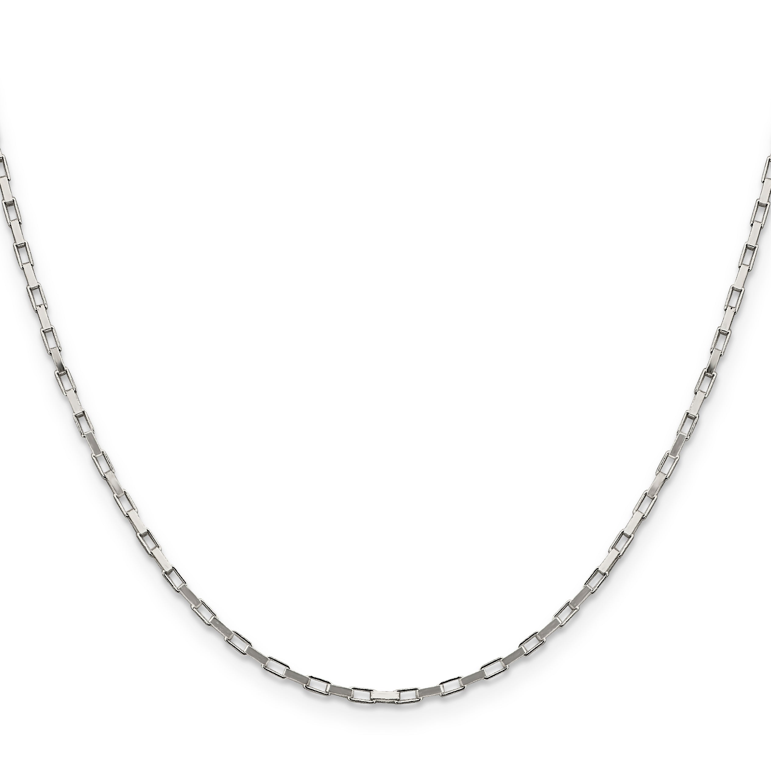 Sterling Silver Box Chain Necklace 1.65mm Secondary image
