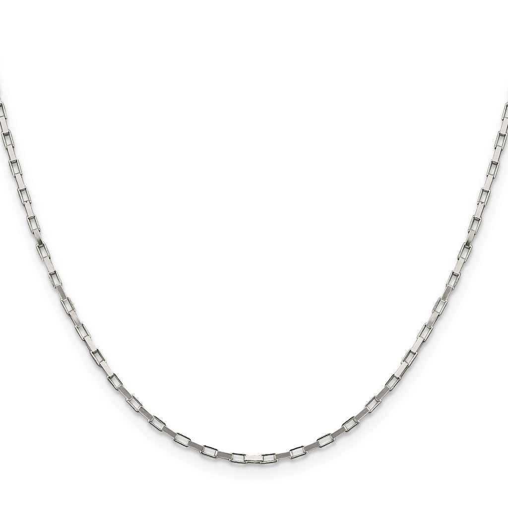 Sterling Silver Box Chain Necklace 1.65mm