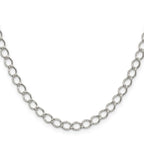 Sterling Silver Curb Chain Necklace 5.75mm