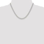 Sterling Silver 5.75mm Fancy Open Curb Chain