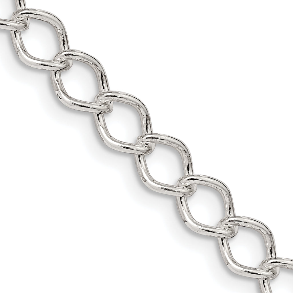 Sterling Silver Curb Chain Necklace 5.75mm