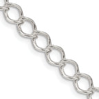 Sterling Silver Curb Chain Necklace 5.75mm